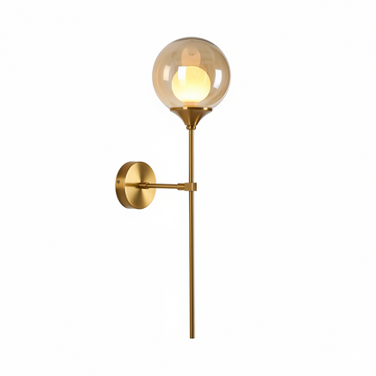 Modern LED Glass Ball Wall Lamp for Bedroom and Living Room