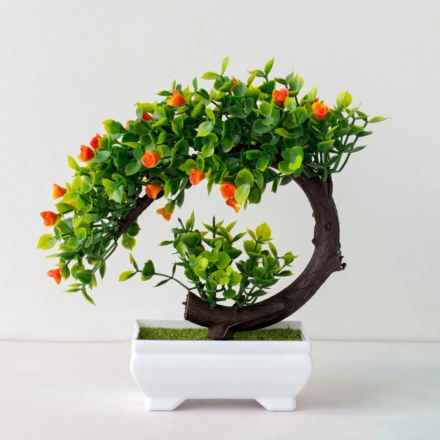 Artificial Bonsai Tree in Pot – Realistic Fake Plant Table Ornament for Home Décor
