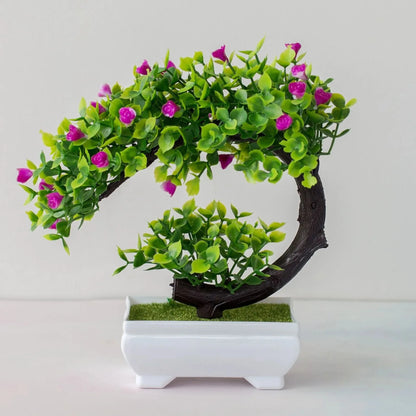 Artificial Bonsai Tree in Pot – Realistic Fake Plant Table Ornament for Home Décor