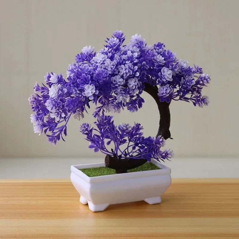 Artificial Bonsai Tree in Pot – Realistic Fake Plant Table Ornament for Home Décor