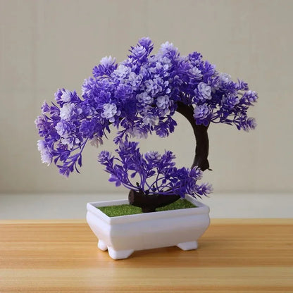 Artificial Bonsai Tree in Pot – Realistic Fake Plant Table Ornament for Home Décor