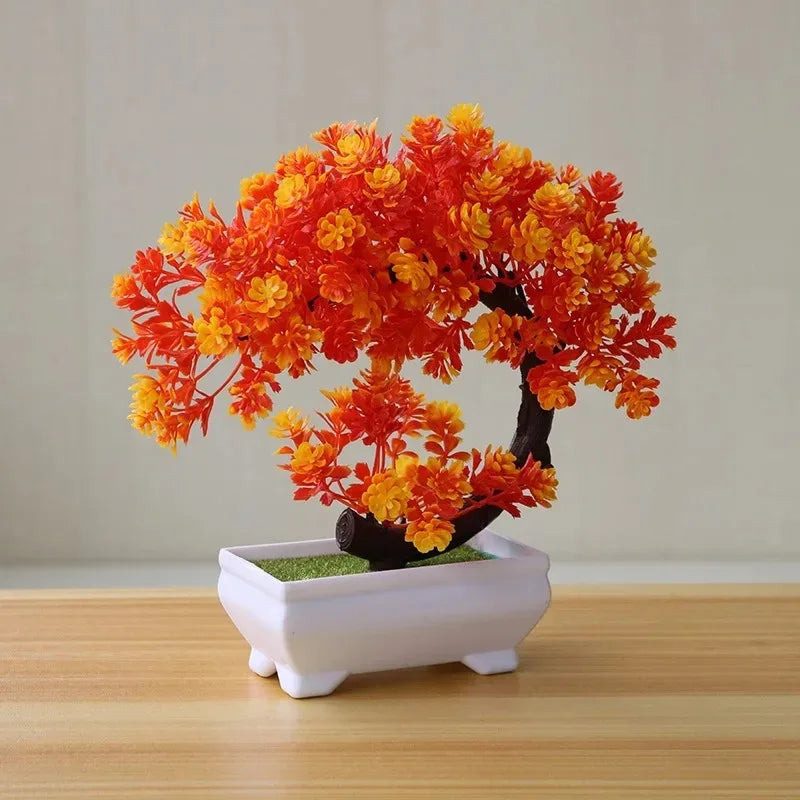 Artificial Bonsai Tree in Pot – Realistic Fake Plant Table Ornament for Home Décor