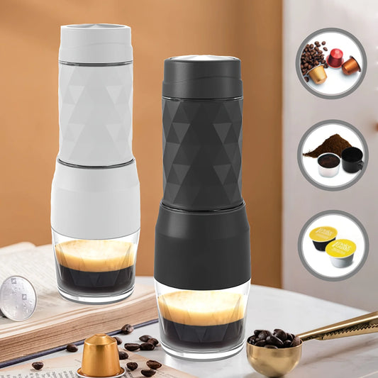 The Anytime Artisan Brewer: Hot & Cold 3-in-1 Capsule & Ground Espresso Maker