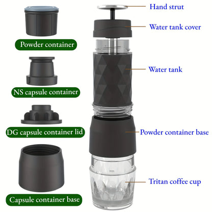 The Anytime Artisan Brewer: Hot & Cold 3-in-1 Capsule & Ground Espresso Maker