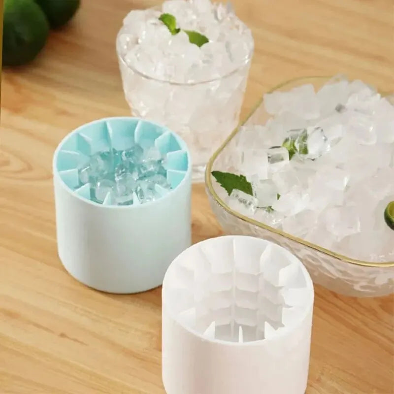 Portable Silicone Ice Bucket – Make Perfect Ice Cubes
