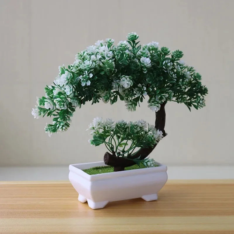 Artificial Bonsai Tree in Pot – Realistic Fake Plant Table Ornament for Home Décor