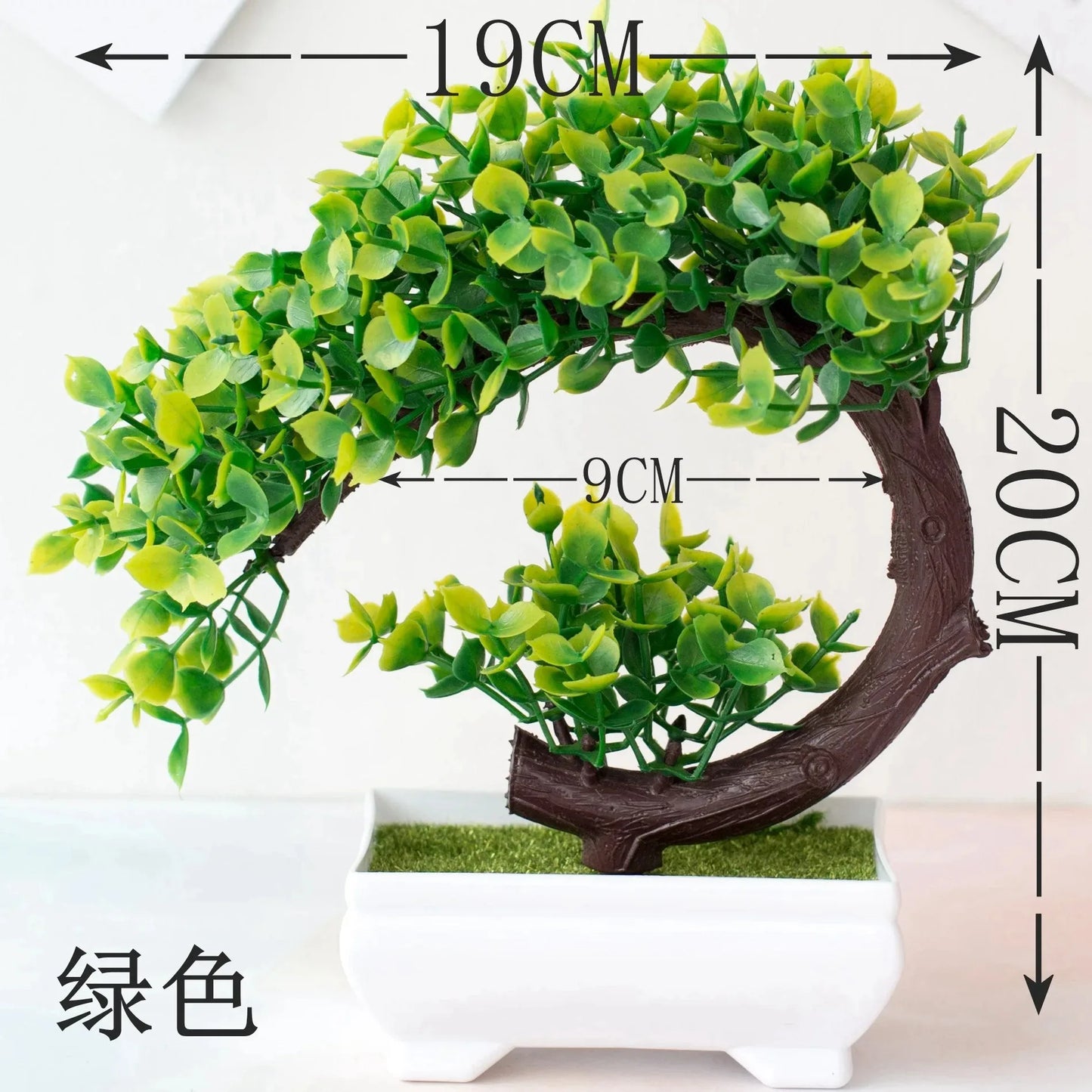 Artificial Bonsai Tree in Pot – Realistic Fake Plant Table Ornament for Home Décor